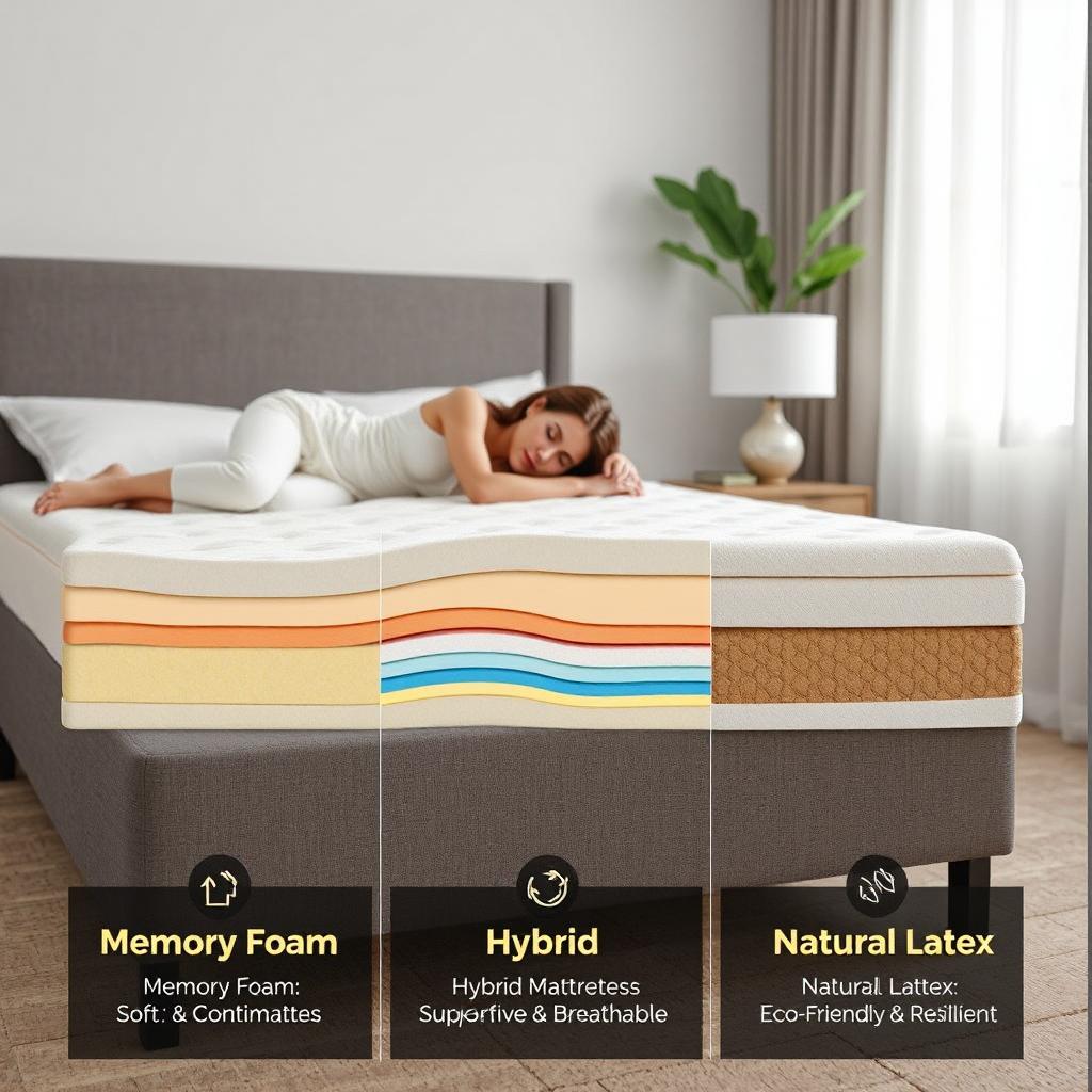 Memory Foam vs. Hybrid vs. Natural Latex Mattresses: Which One Is Right for You?