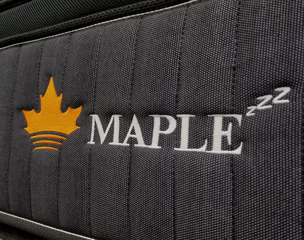 Beautiful Embroidery Logo of Maple BioNest Mattress