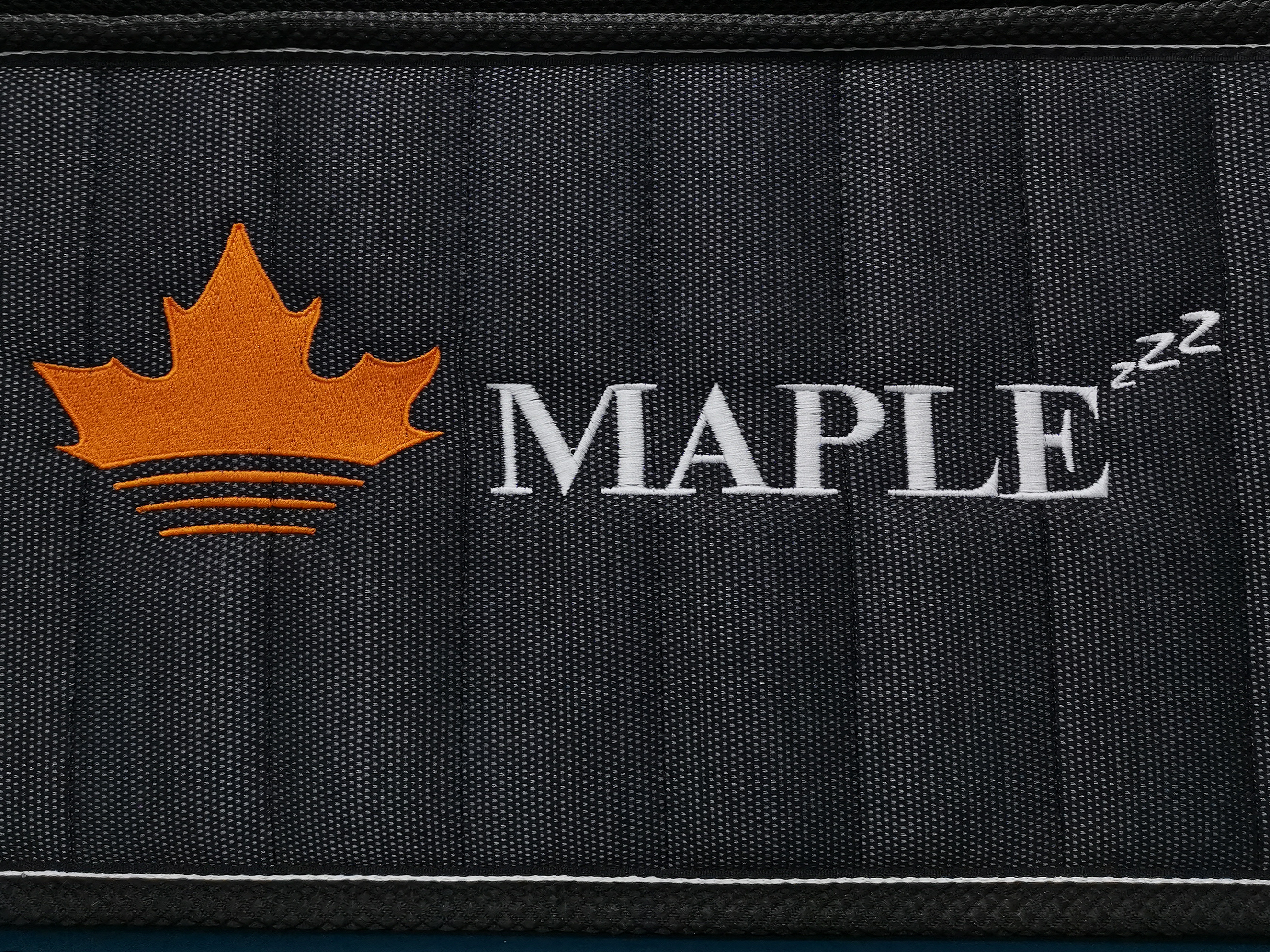 Beautiful Embroidery Logo of Maple LoveNest Mattress
