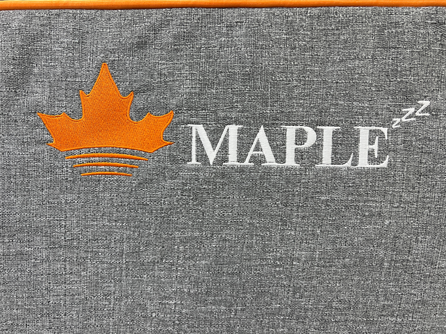 Beautiful Embroidery Logo of Maple NorthZen Mattress