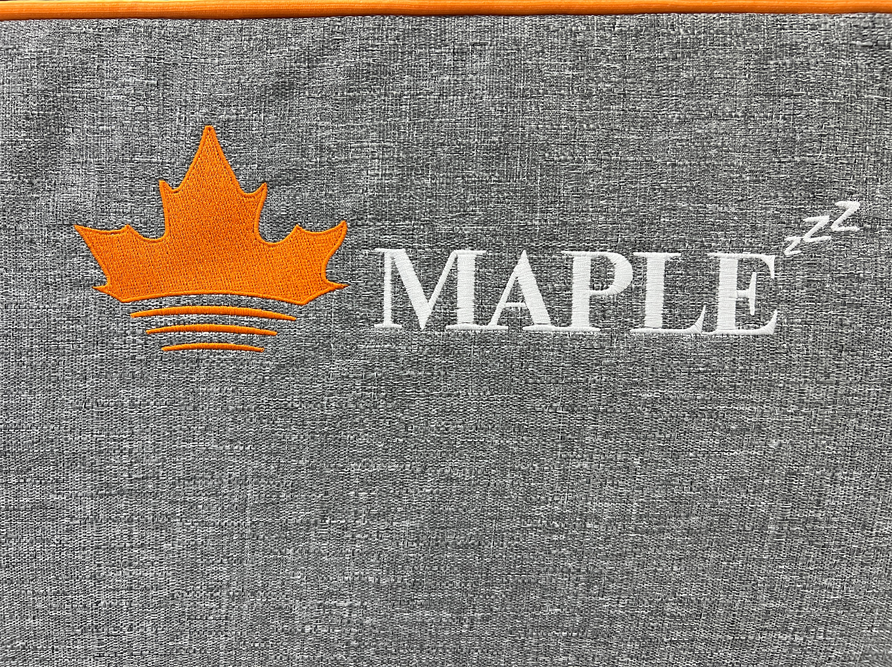 Beautiful Embroidery Logo of Maple NorthZen Mattress