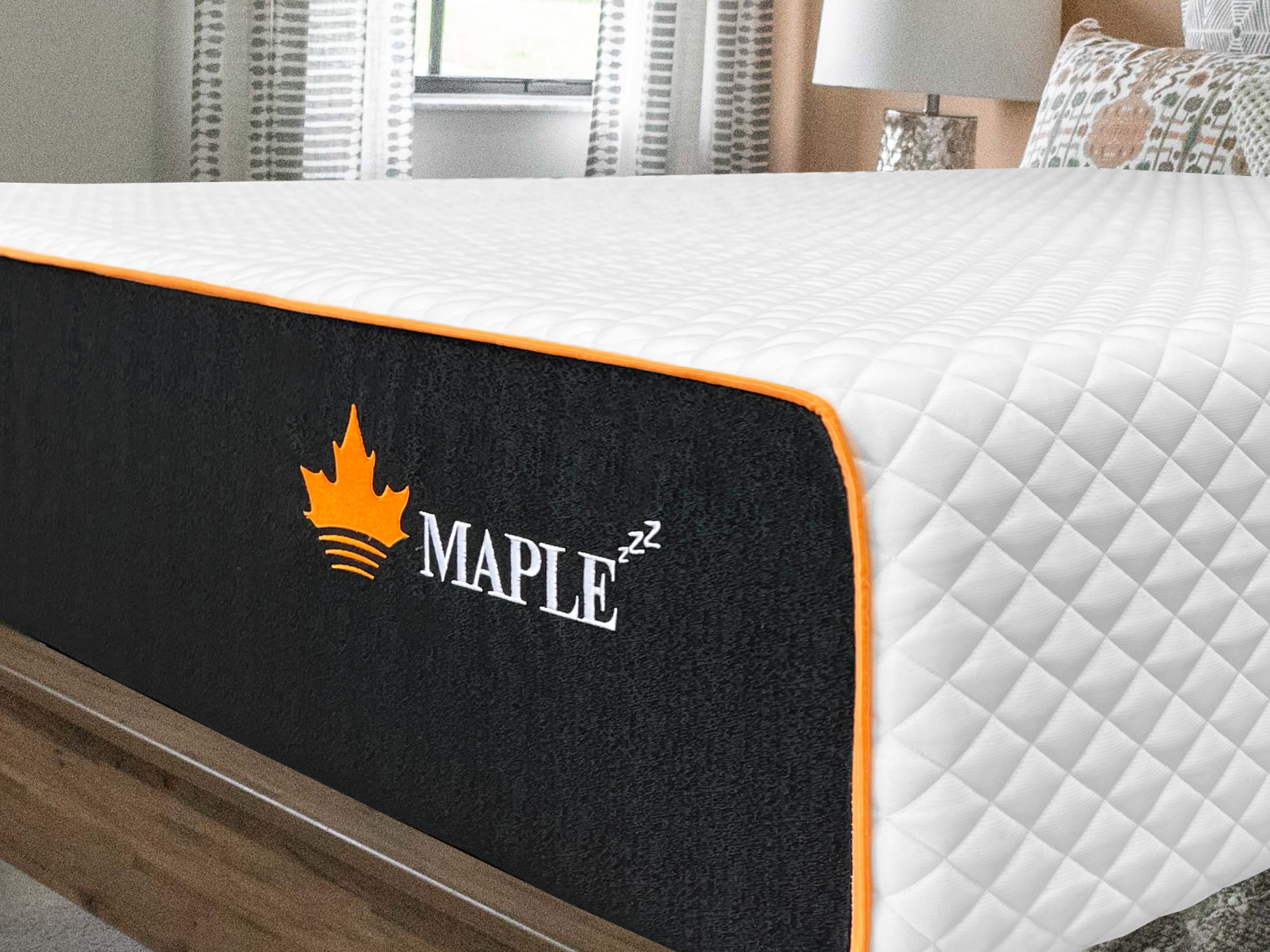 Beautiful Embroidery Logo of Maple Polaris Mattress