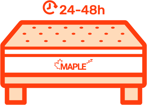 Unbox Maple Mattress step 4: watch it expand